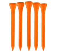 TH Golf 1000 Pcs 70mm 2 3/4 inch Bamboo Golf Tees | Multiple Colour Options | Eco Friendly & Sustainable Strong Bamboo (Neon Orange)