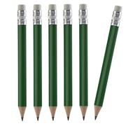 TH Golf 100pcs Golf Pencils, 4 Inch Mini Half Pencils with Eraser Sharpened Wood Mini Round for Schools Wedding Toddlers Home Corporate Multiple Colours (Dark Green)