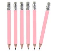 TH Golf 100pcs Premium Golf Pencils, 4 Inch Mini Pencils Half Pencils with Eraser Sharpened Wood Mini Round Pencils for Schools Wedding Toddlers Home Corporate Multiple Colours (Light Pink)