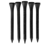TH Golf Bamboo Golf Tees 70mm | Pack of 50 & 100 | Multiple Colour Options | Premium Eco Friendly Sustainable Durable Bamboo Golf Tees (Pack of 100, Black)