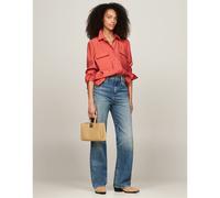TH Reset Mini Tote Bag with Top Handles and Shoulder Strap camel