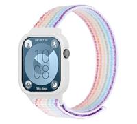 Th-some Straps Compatible with Huawei Watch Fit 3, Adjustable Nylon Replacement Bracelet for Huawei Watch Fit 3, Sport Watch Strap for Huawei Watch Fit 3, Rainbow Colours