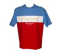 TH TOMMY HILFIGER JEANS men's t-shirt short sleeve round neck embroidered logo p