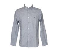 TH TOMMY HILFIGER man shirt long sleeve pure cotton with buttons at the collar a