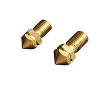 TH1000XUE 2pcs UM3 3D printer replacement brass nozzle 0.25mm/0.4mm/0.6mm/0.8mm for ultimaker 3 spare parts 1.75mm/3.0mm filament(0.25mm-3.0mm)