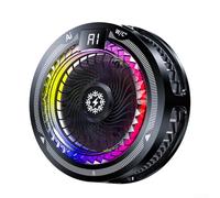 TH25pro Smartphone Cooler Featuring Intelligent AI Thermal Regulation and Dynamic Flowing Light Effects for Enhanced Performance (black)