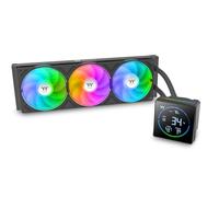 TH360-S V3 ARGB | All-in-One Liquid CPU Cooler | 3.95” Segment LCD Display | Rotatable Pump Cap | Single-Frame ARGB Fans | Black