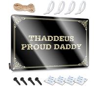 Thaddeus Proud Daddy Metal Tin Sign - No Trespassing Folk Art Decor