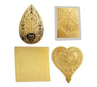 Thai Buddha Sheet Gold Card Thai Holy Charm