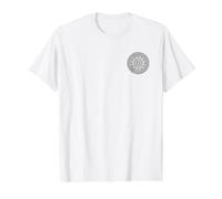 Thai Buddhism DHARMACHAKRA Thailand Wheel of Dharma Flag Value Graphic T-Shirt, Men, White, S