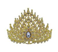 Thai Crown Dance Headdress Gold Thai Hair Accessories Traditional Dance HeadpieceIndian Crown Hair Jewelry Dancer Headdress