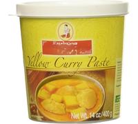 Thai Curry Paste 400g - Authentic Thai Style Cooking Paste Variety, Red, Green, Yellow, Massaman, Panang & Tom Yum Flavours, Aromatic Base for Easy Home Cooking (Yellow Curry)