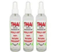 Thai Deodorant Stone Crystal Mist Natural Deodorant Spray 8 oz. Bundle (Pack of 3)