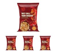 THAI DRAGON Sweet Chilli Prawn Crackers, 100 g (Pack of 4)