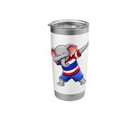 Thai Elephant Dab Thailand Flag Stainless Steel Insulated Tumbler
