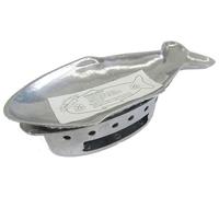 Thai Fish-Shaped Hot Plate Set - Aluminum Steamed Fish Serving Platter with Charcoal Base Warmer - Authentic Thai Cookware for Tabletop Heating and Food Presentation