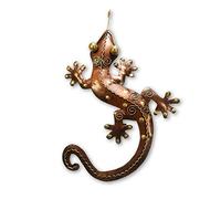 Thai Gifts Metal Gecko Garden Wall Art - Bronze