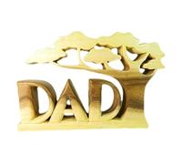 Thai Gifts Wooden Word Art Carving - DAD