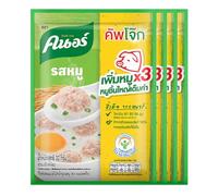 Thai Jasmine Rice Instant Porridge - Authentic Thai Flavours (32g x 4, Pork)