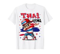 Thai King dabbing Thailand Flag Pride for Kids T-Shirt