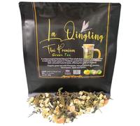Thai Loose Leaf Green Tea With 7 Herbs & Fruits - Jasmine, Lemongrass, Pineapple, Mango, Grapefruit, Apple & Lemon - Herbal & Fruity - Thailand Whole Leaves - 200g