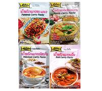 Thai Masman, Green, Panang, Red Curry Paste 50g Each