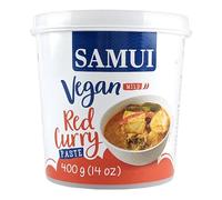 Thai Mild Curry Paste 400g - Authentic Aromatic Cooking Paste Made with Natural Ingredients, Perfect for Everyday Thai Dishes, Suitable for Vegans (Red Curry)