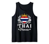 Thai Princess Thailand Flag Proud Thai Girl Tank Top