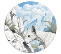 Thai Ridgeback 1000 Piece Jigsaw Puzzles Pet Dog Round Jigsaw Stress Reliever Family Game Color Challenge for Adults And Kids 1000pcs (67.5x67.5cm)