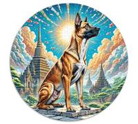 Thai Ridgeback 1000 Piece Round Puzzles For Adults And Kids Pet Dog Puzzles Creative Unique Challenge Games Family Game 1000pcs (67.5x67.5cm)
