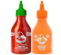 Thai Sauce Bundle with Thai Dragon Sriracha Hot Chilli Sauce 200ml and Thai Dragon Sriracha Mayonnaise 200ml (2 Pack)