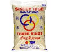 Thai Sticky Rice (Sweet Rice) 5 Lbs by Three Rings
