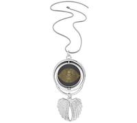 thai symmetrical foil illustration Pendant Angel Wings Rotating Necklace Jewelry