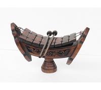 Thai Teak Wood Thai Traditional Musical Instruments Teakwood Teak Wood Wooden Xylophone 8 Bar Notes, inch Wood040