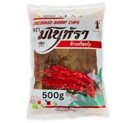 Thai Uncooked Prawn Crackers 500g-10kg, Delicious Shrimp Chips in 10 seconds Fry (500g)