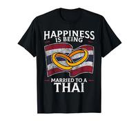 Thai Wedding Kingdom Of Thailand Heritage Roots Flag Married T-Shirt