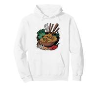 Thai Wok Flames Street Food Scene Pad Cook Cooking Fire Pullover Hoodie