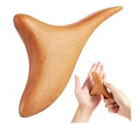 Thai Wood Massager Triangular Yellow Shoulder Waist Massage Tool