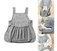 Thaibna Cat Apron Carrier with 4 Paw Holes Cat Carrier Apron Cut Nails Cat Carrier Apron Pouch for Nail Cutting Cat Carrier Apron Sleeping Bag Cat Sling Carrier Bag Adjustable for Cats Puppies (1)