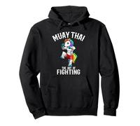 Thaicorn Cute Muay Thai Unicorn Fighter Pullover Hoodie