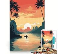 Thailand Beach Teenager Jigsaw Puzzles 1000 Pieces Memory Boost Home Activity Pattern Assembly Perfect Present (38x52cm)