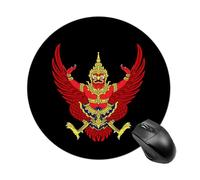 Thailand Coat Of Arms Round Mouse Pad for Office Home