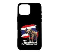 Thailand Elephant Thai Flag Travel Souvenir Design Case for iPhone 16 Pro Max