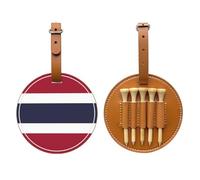 Thailand Flag Brown Printed golf tee storage bag - portable design, easy to organize tee