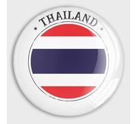 Thailand Flag Country Refrigerator Magnets Glass Small Round Fridge Magnets, Multi-Use Premium Magnets for Fridge, Locker, Whiteboard, Billboard, Kitchen, Office, School Travel Souvenir