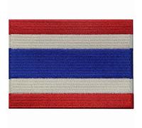 Thailand Flag Embroidered Patch Thai Iron On Sew On National Emblem