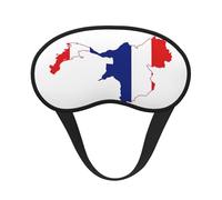 Thailand Flag Map Print Black Out Eye Mask for Sleeping Airplane, Sleep Mask Polyester for Home and Travel