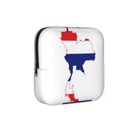 Thailand Flag Map Print Multifunctional Storage Bag Pad Bag Skin-Friendly Period Pouch Reusable Tampon Bag for Female