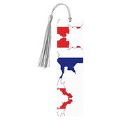 Thailand Flag Map Print Wooden Bookmark Women Men Tassel Book Marks Bookmarks for Book Lovers Reading Accessories
