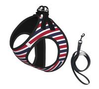 Thailand Flag Pet Leash Vest For Small Dogs Cats Reflective Adjustable Soft Outdoor Walking Hiking Training